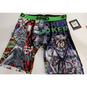 PSD Underwear Mens Medium DC Comics Batman The Joker Boxer Briefs Micromesh 7"